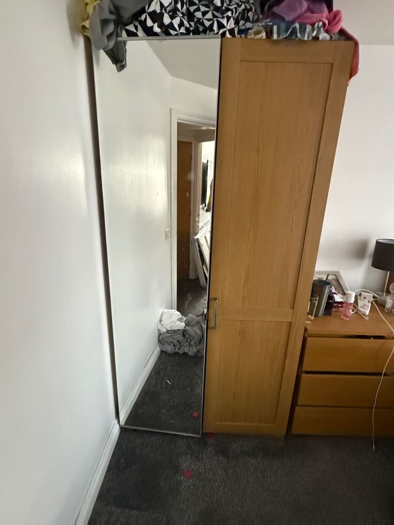 IKEA wardrobe with mirror door 