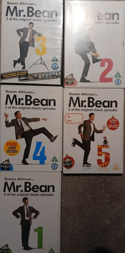 Mr bean dvds one to five 