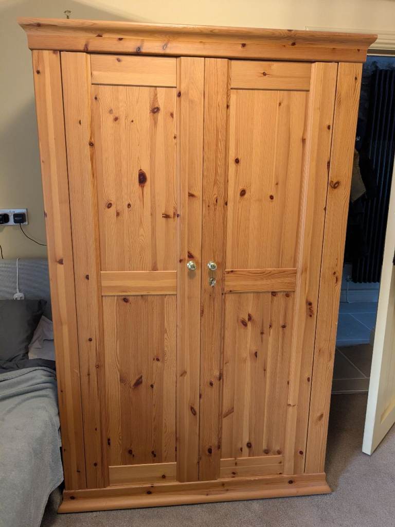 Large pine wardrobe