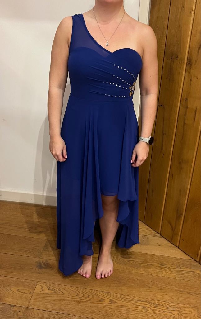 Really pretty navy Ever Pretty prom dress size 8.