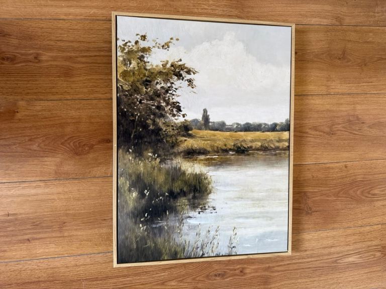Countryside scene framed art