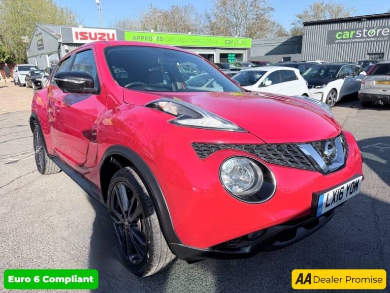 2016 Nissan Juke Red 1.2 DIG-T Tekna Euro 6 SUV, 44,100 miles, ULEZ compliant, 6-Speed manua Petr...