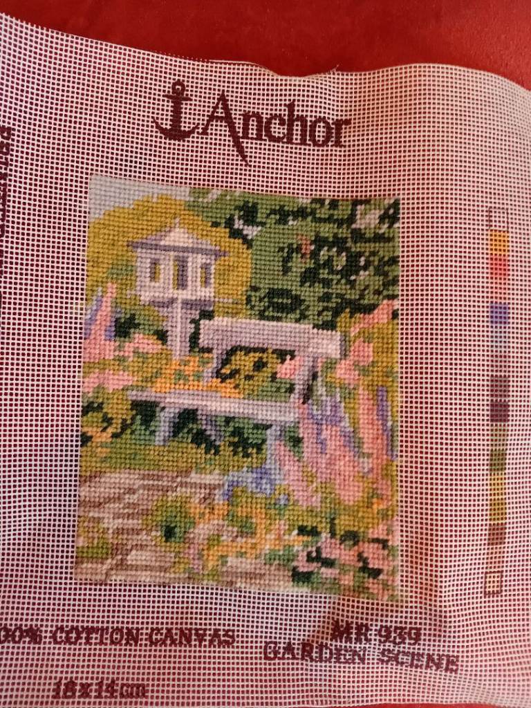 Completed Tapestry  - Garden Scene