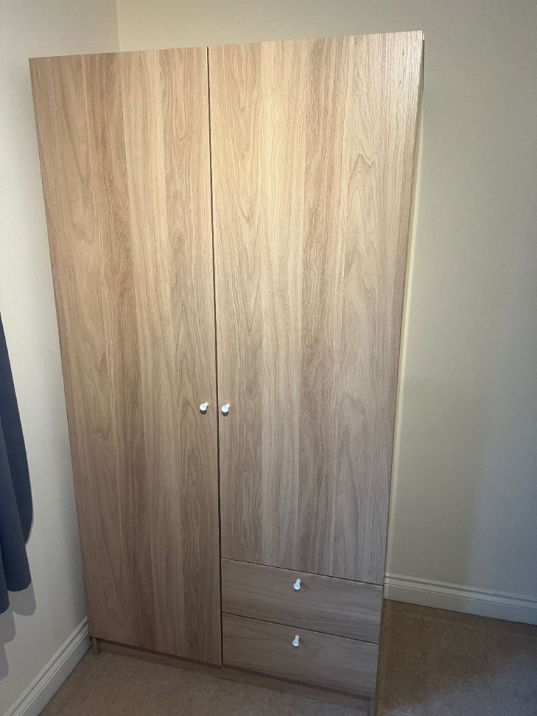 Ikea wardrobe with two doors and two drawers 