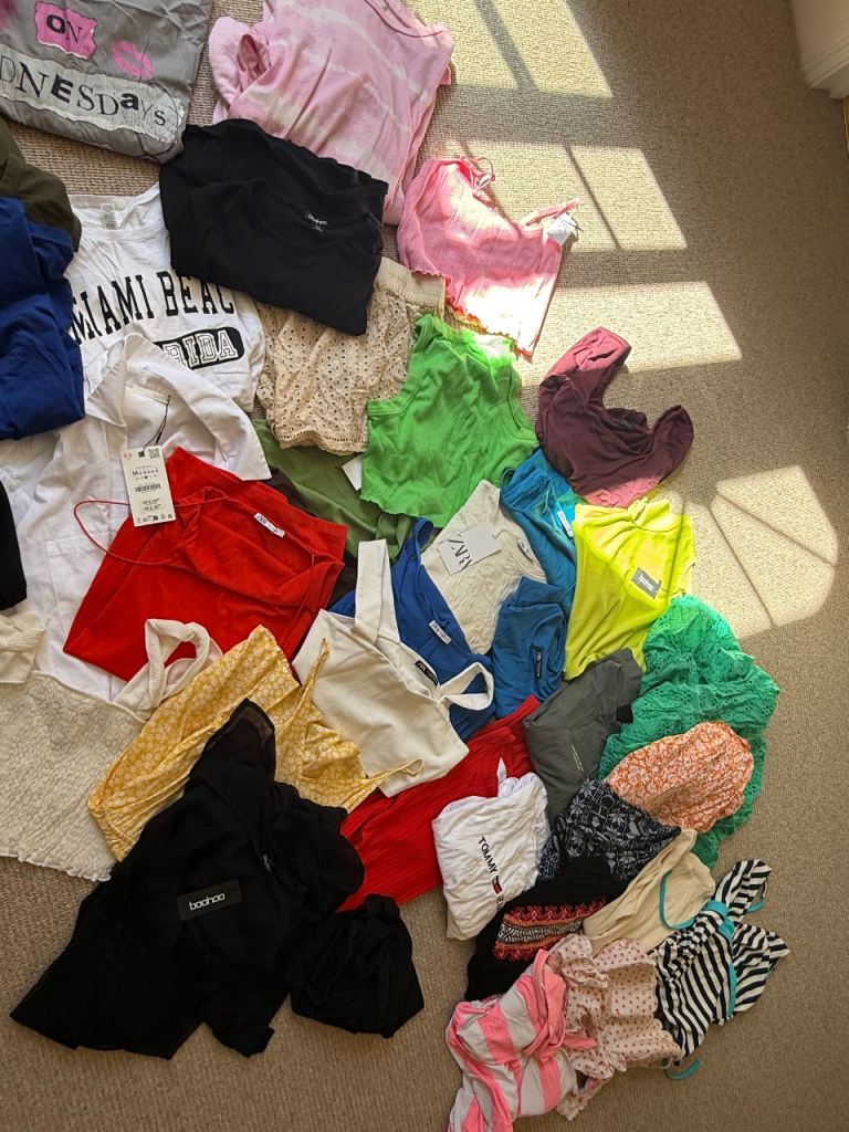 Mostly unworn Ladies Summer clothes for sale sizes medium and small 