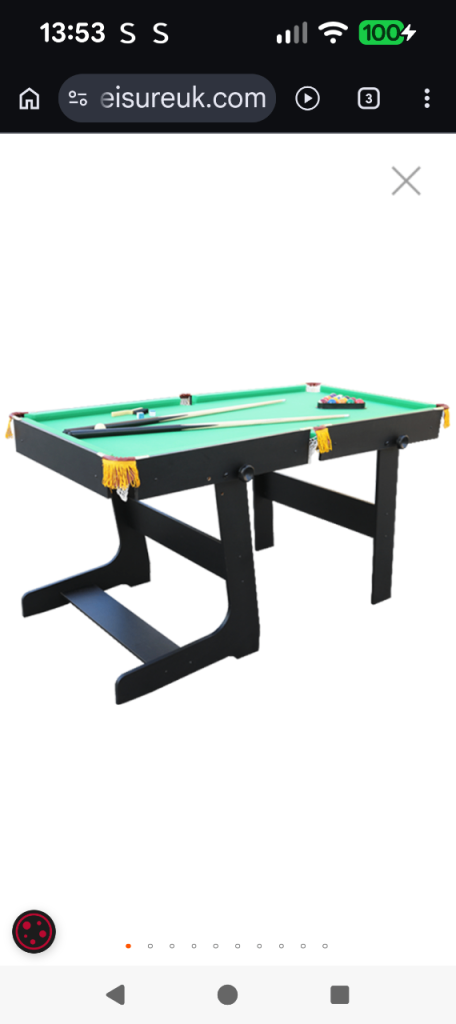 5ft pool table 