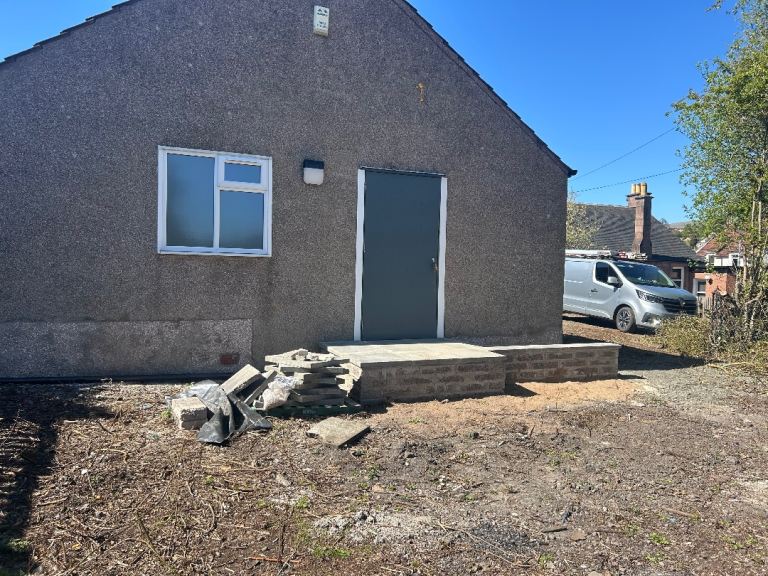Office, workshop, yard