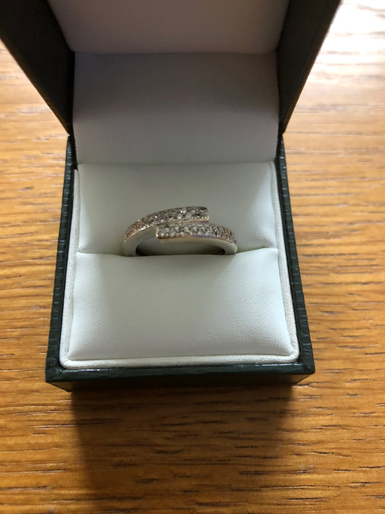 18ct White Gold with Diamonds Eternity ring