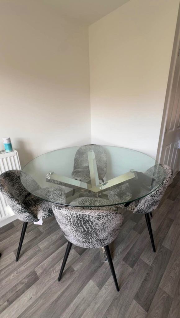Glass Dining Table 