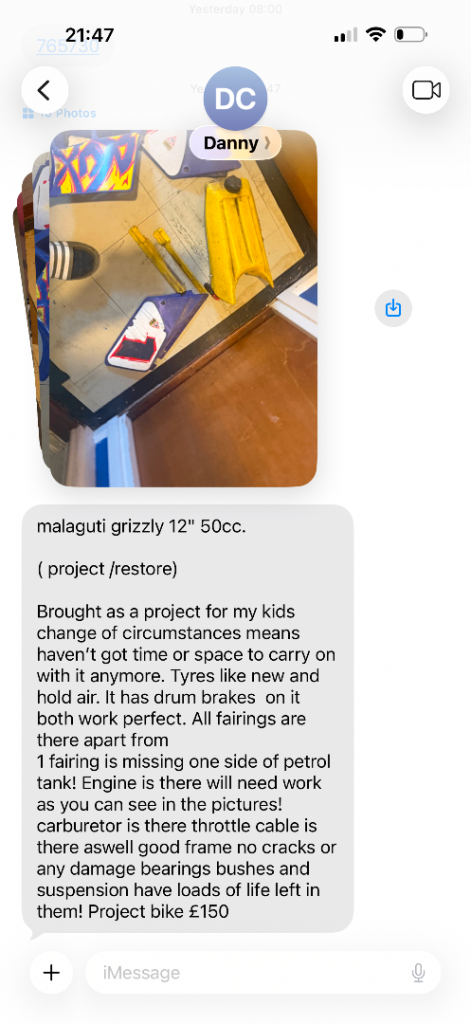 Malaguti motorcycle 