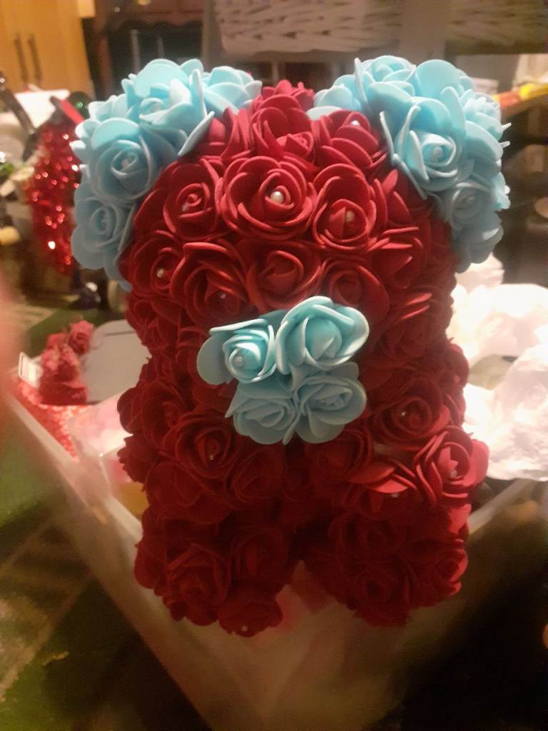 Aston villa foam roses bear