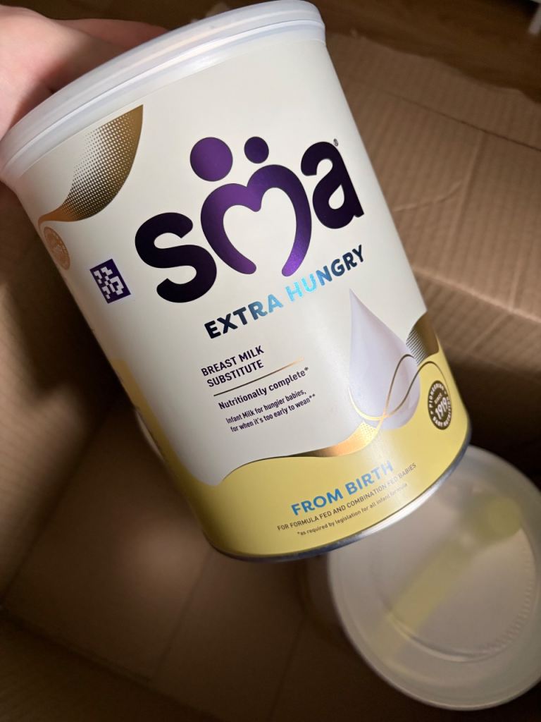 SMA extra hungry baby formula 
