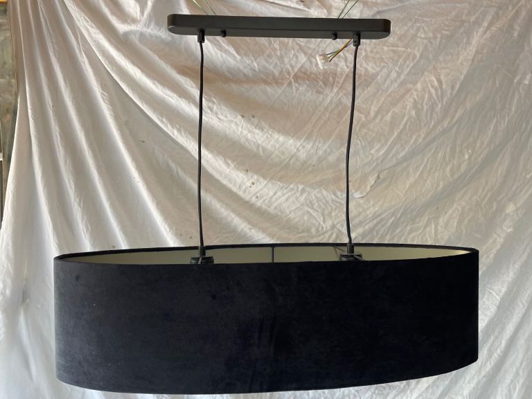 Black velvet ceiling lamp