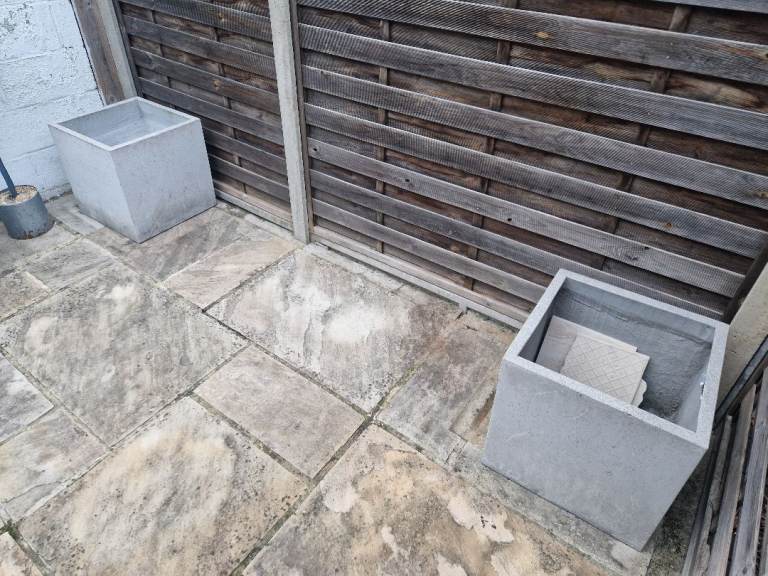 2x 60cm Grey Square Planter 