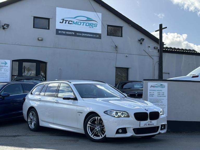 BMW 5 SERIES 520d [190] M Sport Touring, white, diesel + lovely example 2016
