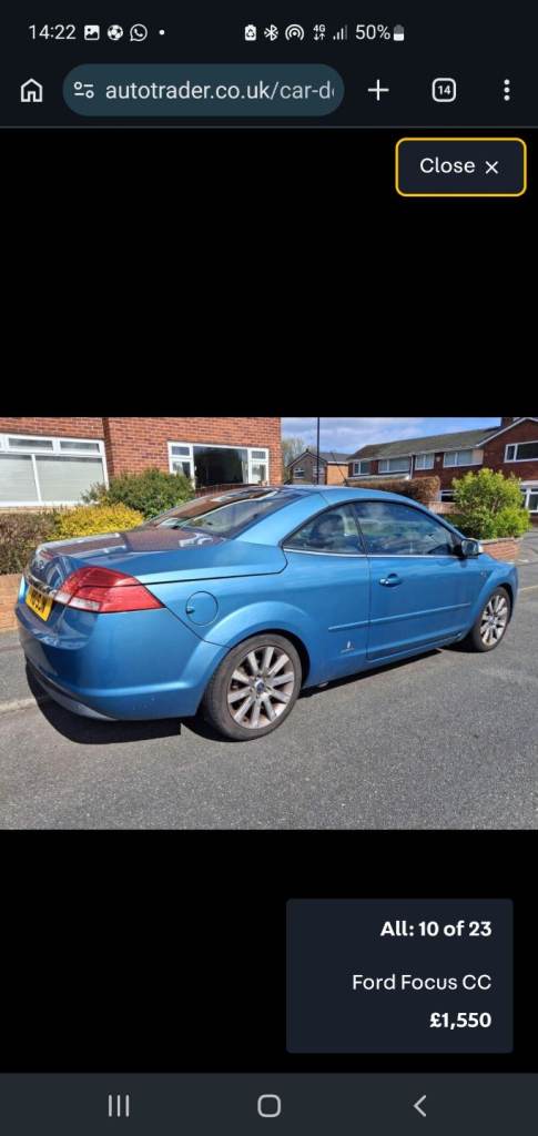 Ford, FOCUS CC, Convertible, 2007, Manual, 1999 (cc), 2 doors