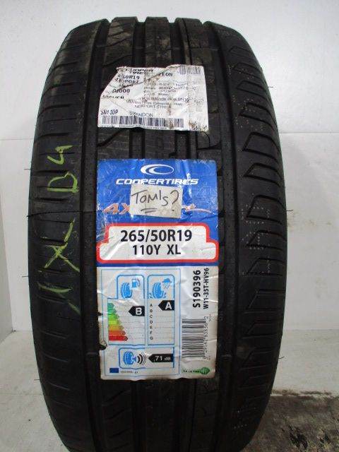 D4 1X 265/50/19 110Y COOPER TYRES ZEON 4XS SPORT XL DOT 3121 NEW TYRE
