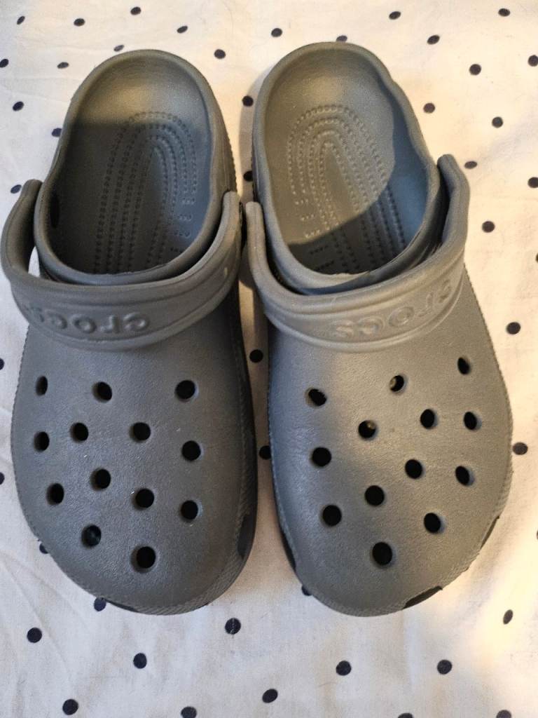 Ladies grey crocs