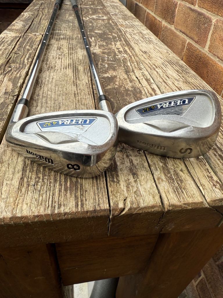 Wilson Ultra 432 Irons Sand Wedge & 8 Iron Good Condition 