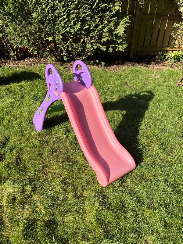 Good Condition Multicoloured Plastic Kids Slide - 3 Foot Tall