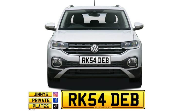 Deb private number plate 
