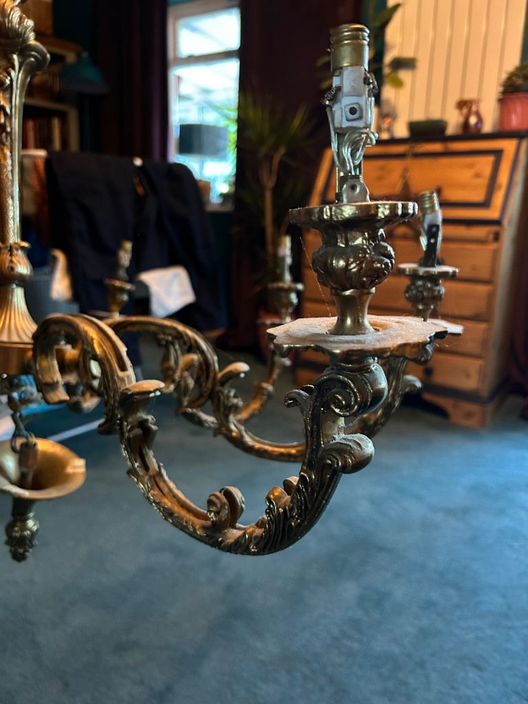 Vintage/antique  brass chandelier 