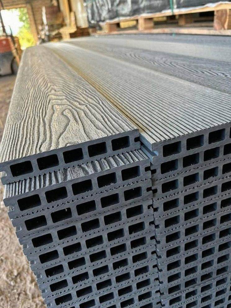 2.4m, 3.6m Lengths 4.8m & Available | hollow profile High-Quality Composite Boards Decking