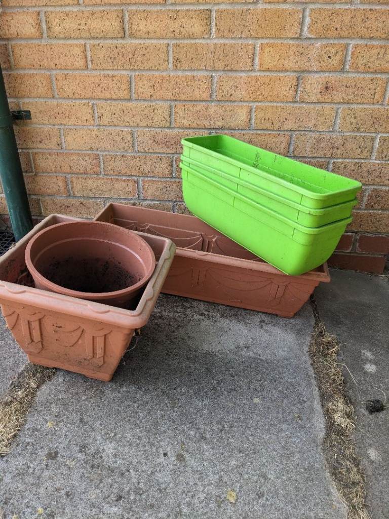 Assorted Garden Planters and Window Boxes - Good Condition