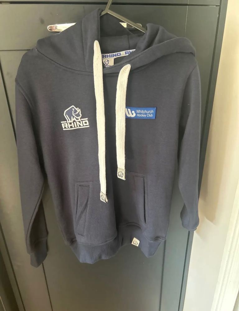 Rhino Direct Navy Hoodie – Youth Medium, As Good As New