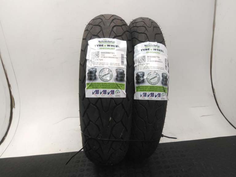 160 60 R17 M/C 120 70 R17 M/C Pair Of Dunlop Mutant Winter Tyres Partworn Pressu