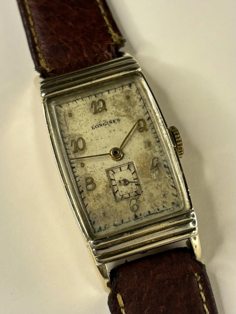 LONGINES 10K Gold Filled Men’s Vintage 1940’s Manual Tank Watch - 9L