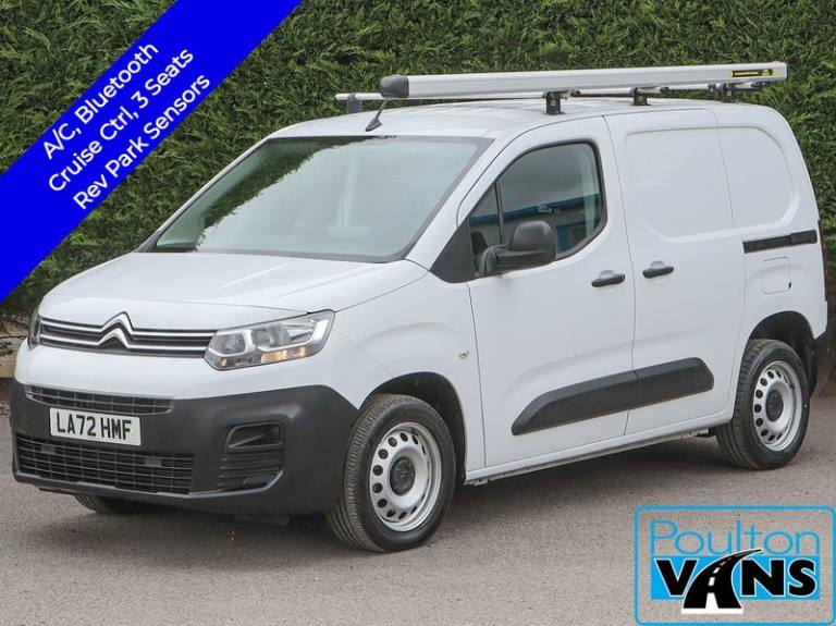 2022 Citroen Berlingo 1000 Enterprise 100BHP 6 SPD M L1 SWB VAN, 3 Seats, Air Con, Cruise, Rev Pa...