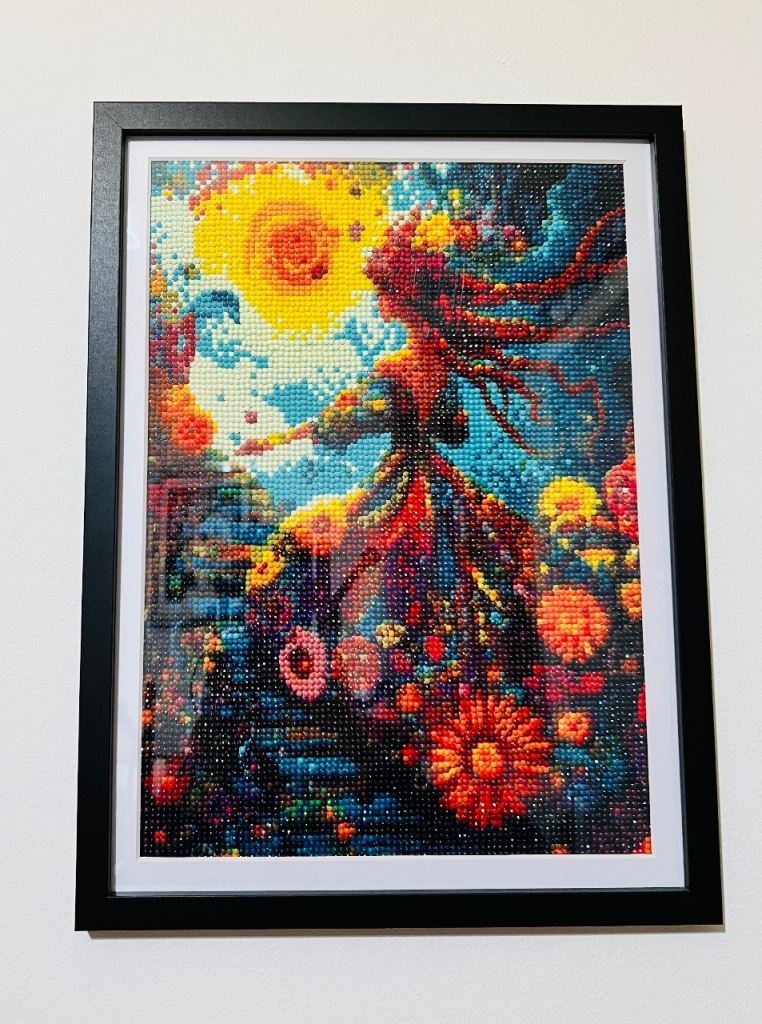 5D DIY Diamond Painting Art Mosaic Craft Handmade with Wood Frame 30cm x 40cm