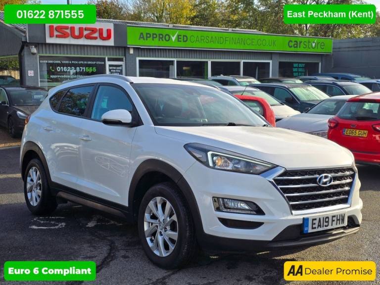 2019 Hyundai TUCSON White 1.6 GDi SE Nav SUV, 80,280 miles, 3 owners, Euro 6 ULEZ, 6-Speed, 17  E...