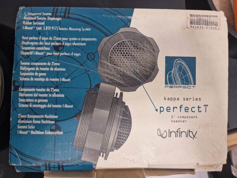BRAND NEW INFINITY KAPPA SERIES PERFECT TWEETERS AND CROSSOVERS