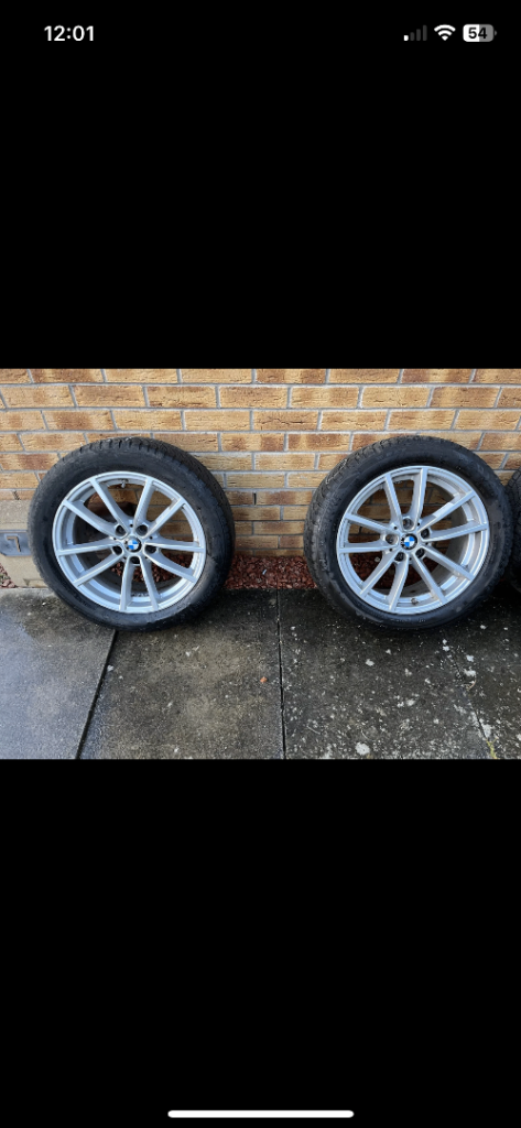 Genuine BMW alloy wheels with winter tyres 
