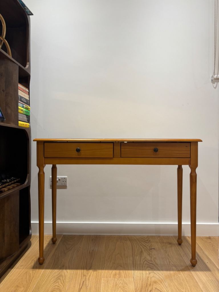 2 Drawer Solid Pine Console Table