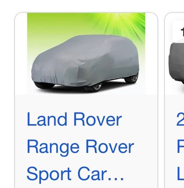 Range Rover sport cover 