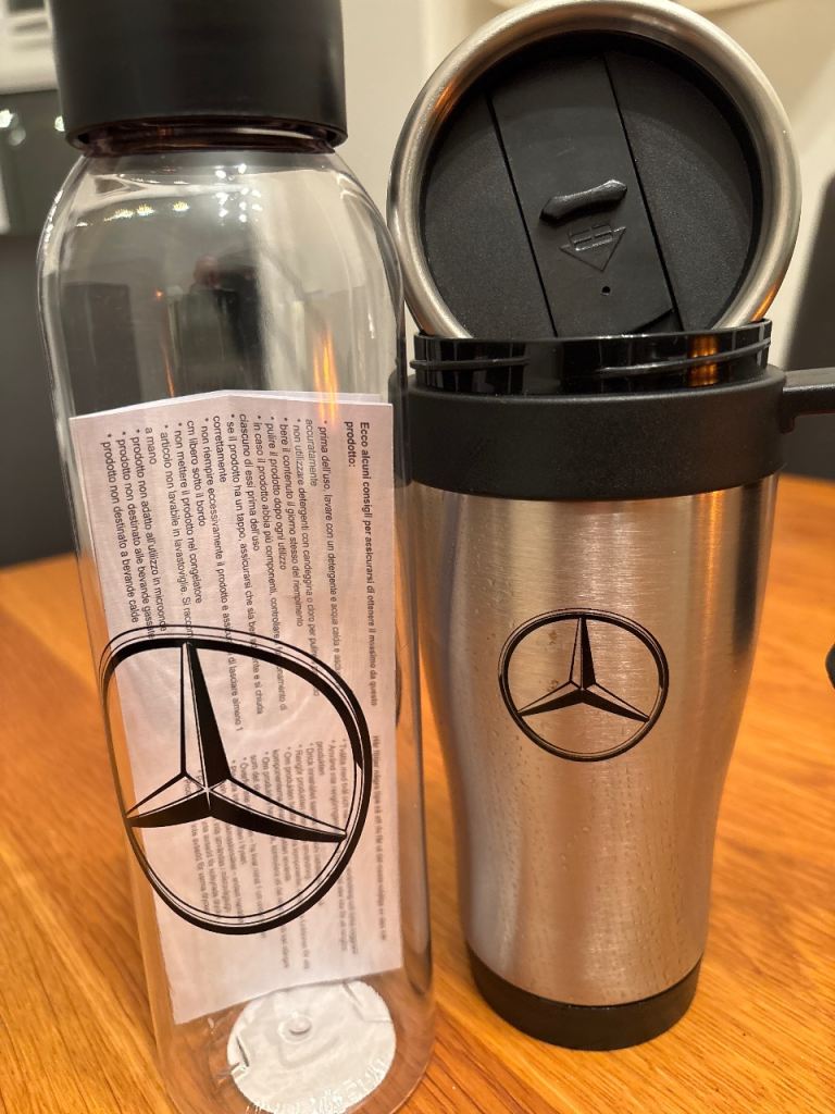 Mercedes Flask & Water Bottle 
