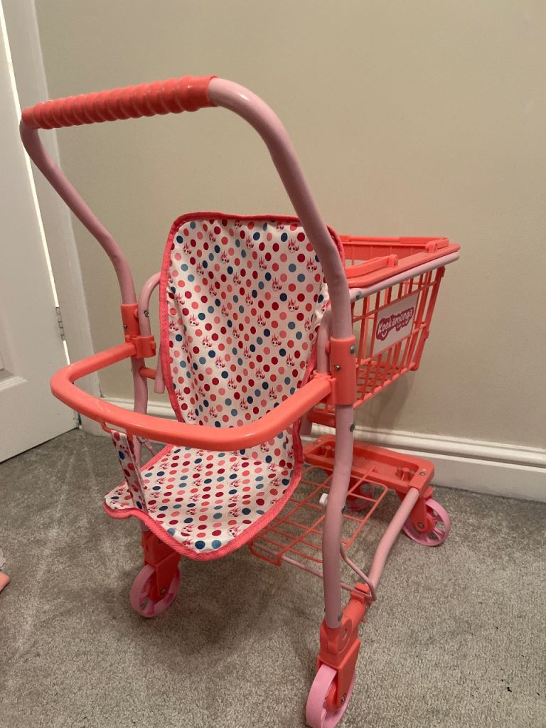 Kids toy shopping trolley