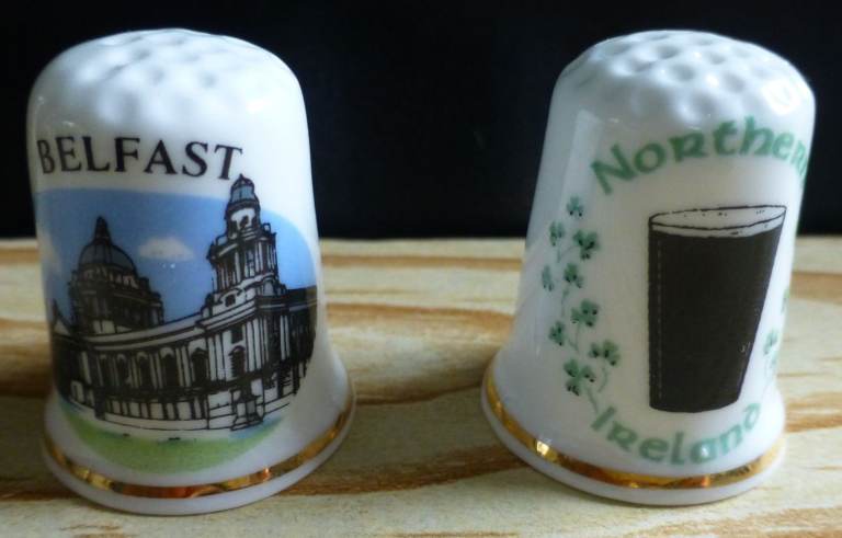 Two Northern Ireland thimbles