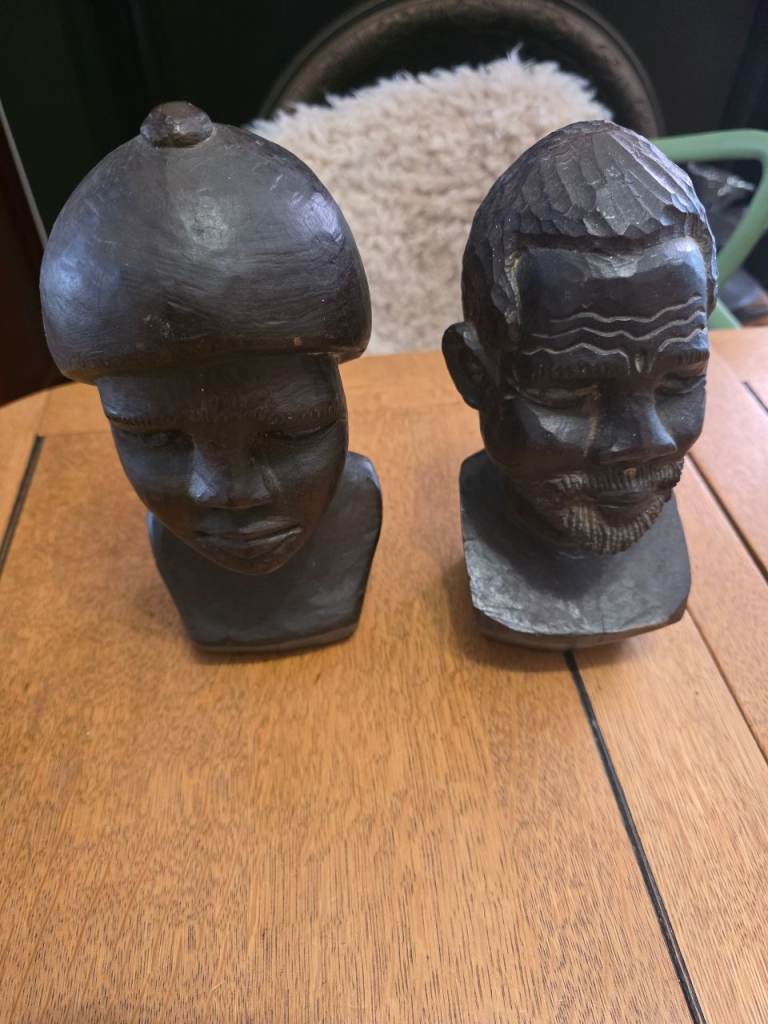 Vintage African busts 