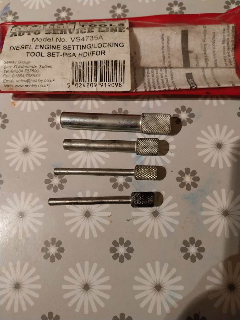 Sealey diesel engine setting/ locking tool set psa HDi/FOR