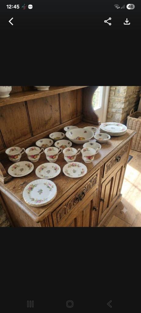 1956 Royal Albert Bone China Tea Set and Kahla bowls