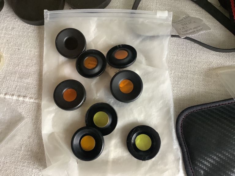 Vintage Binocular Lens Filters - Various Colours Russian/British ?