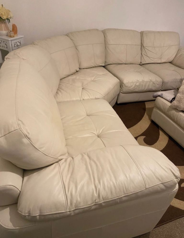 Cream corner sofa
