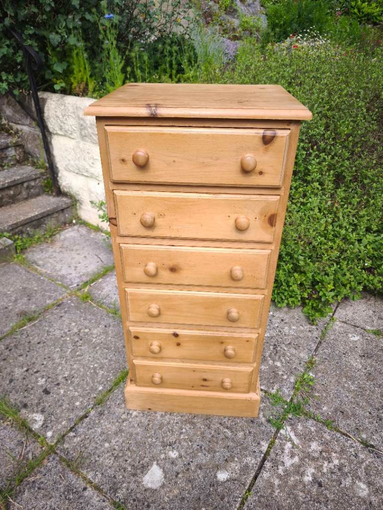 Solid Pine Waxed Tallboy 