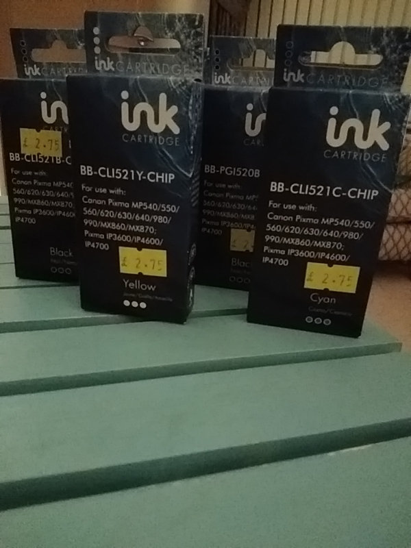 New and boxed Canon  coloured ink cartridges for sale