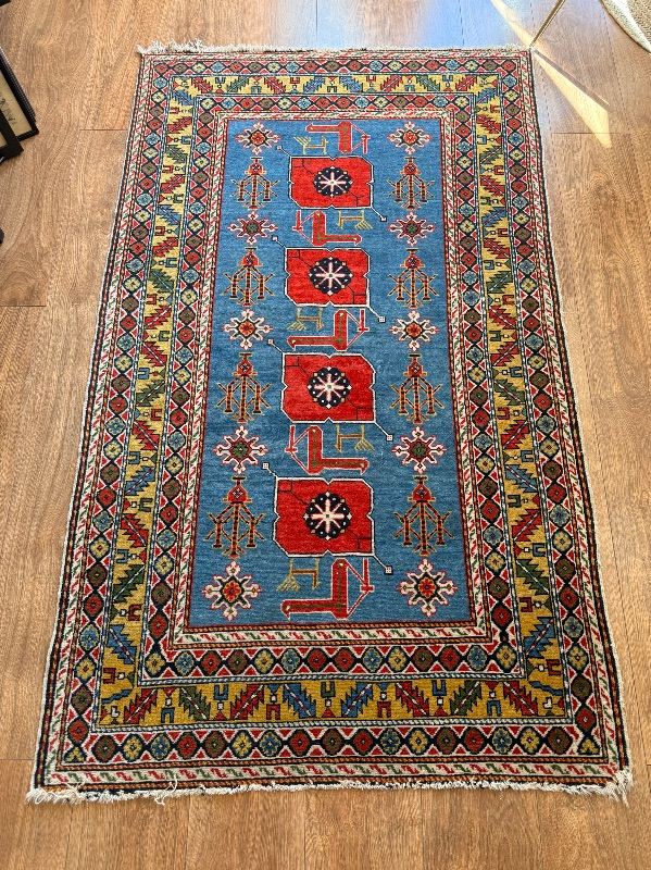 Vintage Caucasian Erivan / Shirvan 'Bird Rug' - Hand Knotted Wool Rug - Stunning Tribal Wool Carpet