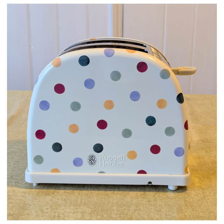Russell Hobbs Emma Bridgewater Cream Polka Dot Two Slice Toaster Model Number 21295